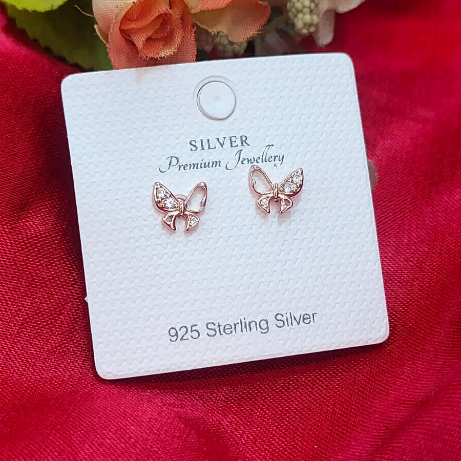 Minimalist Butterfly Studs